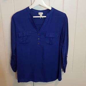 Dynamite navy blue blouse